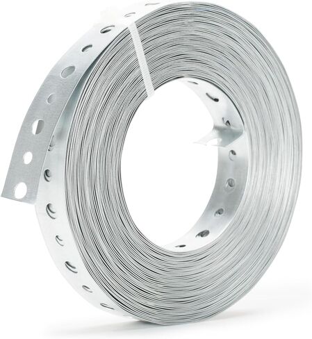 Galvanized 3/4-Inch X 100-Feet Metal Strapping with Holes 24-Gauge Metal Pipe Hanger Strap for Plumbing, HVAC and Duct Support in Kuwait