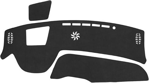 غطاء DASH لـ Hyundai Santa Fe 2019-2023 ملحقات Black Flannel Dashboard Cover Cover Mat Dashboard UV Sun Protection in Kuwait