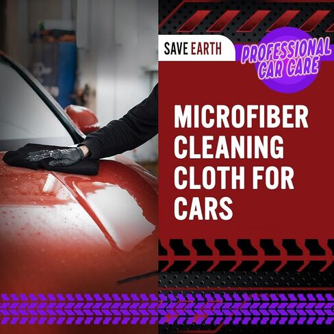 20 Pack Microfiber Cleaning Cloths, 12x12 Inch Lint-Free Towels for Cars, Kitchens, Windows, Workshops - Super Absorbent & Scratch-Free, Grey in Saudi Arabia