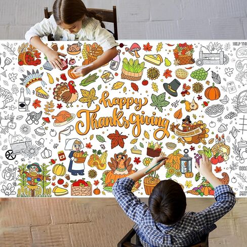 Halloween Giant Coloring Posters for Kids Adult Halloween Crafts Coloring Paper Tablecloth DIY Drawing Blank Tablecover for Classroom Home School Activity Party Supplies Favor 31.5 x 72 Inch in Kuwait