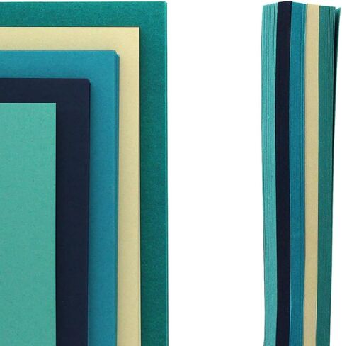 PA Paper Paper Assuents Stash Pack Cardstock Pack 8.5 "× 11" المحايدة الخفيفة ، ورق البطاقات الملونة لصنع البطاقات ، والسردة ، والطباعة ، والراحة والحرف ، 65 رطل ، 40 قطعة in Saudi Arabia