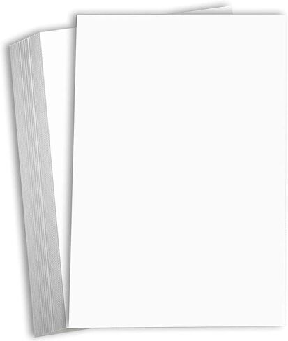 Hamilco White Cardstock سميكة 11x17 ورق - وزن ثقيل 110 رطل بطاقة تغطية 25 حزمة (مشرق) in Saudi Arabia