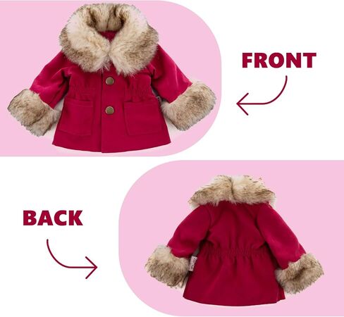 مجموعة ملابس الدمية مجموعة 5-PC الموضة الخردل مجموعة معطف الشتاء تشمل معطف دافئ ، قميص ، جينز ، قبعة متماسكة صفراء ووشاح متماسكة ، ملابس ملابس غير رسمية تناسب 18 بوصة دمى الفتيات الأمريكيات in Kuwait