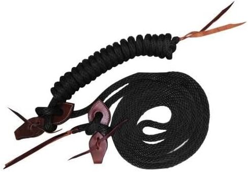 Showman 22 'Round Round Nylon Mecate Resins w/Leather Slobber Straps in Saudi Arabia