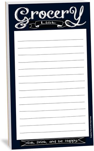 Funny Magnetic Grocery List, Manly Man With Mustache, 4.25 x 7.5 inch, 50 Sheets in Kuwait