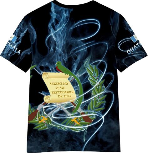 DFZ Guatemala Flag T-Shirt Boys Short Sleeve Crew Neck T-Shirt Guatemala for Children's Tops in Kuwait