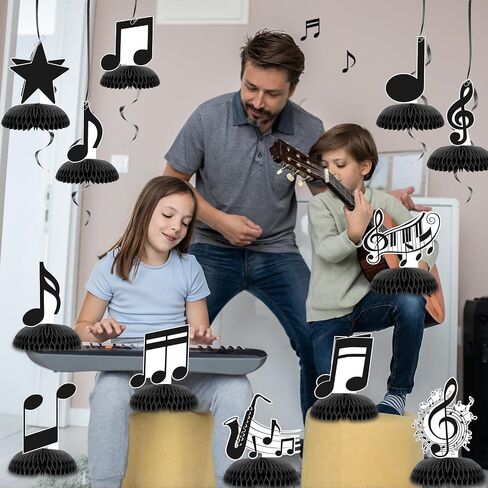 7 Pcs Happy Birthday Honeycomb Centerpiece Table Party Decorations - 2 Pack Happy Birthday Banner Sign Honeycomb Centerpieces for Tables Colorful Theme Party Supplies Decor for Kids, Boys, Girls in Kuwait
