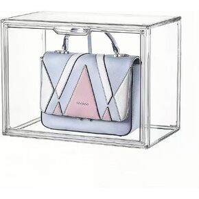 Large Clear Acrylic Display Box with Front Door – Spacious Organizer Case for Collectibles, Skincare, Toys, Office Supplies, 14.17×8.66×10.63 inches Transparent Storage Cabinet in Saudi Arabia
