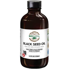 Ethiopian Black Seed Oil 16oz PET/Plastic Bottle – Cold Pressed Nigella Sativa Producing Black Cumin Seed Oil, Unrefined & Non-Filtered, High TQ Up to 4.64% – Supports Immune System, Digestion & Joints – BioNatal in Saudi Arabia