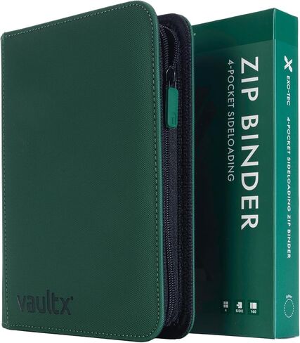 Vault X 4 Pocket Zip Trading Card Binder 160 Cards Exo-Tec (Black) in Saudi Arabia