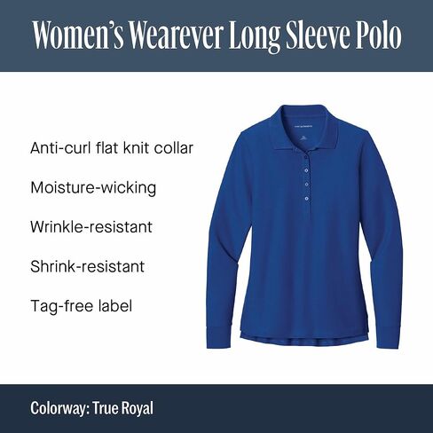 ميناء هيئة ميناء النساء توقيع Pique Pique Long Sleeve Polo LK200LS in Saudi Arabia