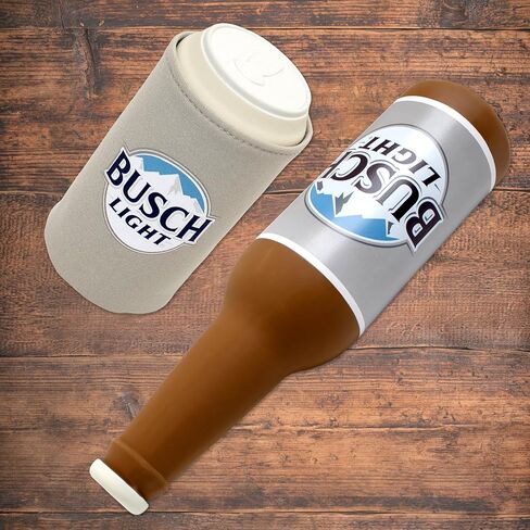 design LAB, Inc. Budweiser Beer Dog Toy | Squeaky Toy Rubber Beer Bottle & Can with Drink Cozy 2 Pack Set of Toys | Interactive Dog Toys for Chewing, Fetch, and Fun in Kuwait