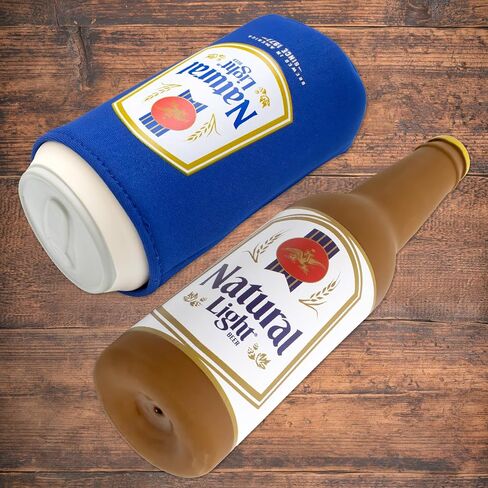 design LAB, Inc. Budweiser Beer Dog Toy | Squeaky Toy Rubber Beer Bottle & Can with Drink Cozy 2 Pack Set of Toys | Interactive Dog Toys for Chewing, Fetch, and Fun in Kuwait