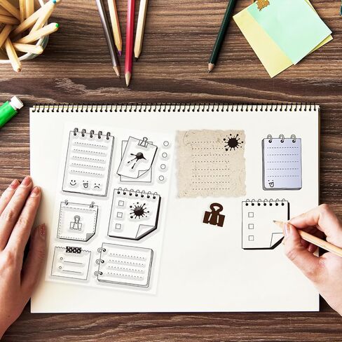Globleland Book Review Lable Lable Clear Stamp and Cutting Diays Set for Card Making Diary Silicone Clear Stamp Metal Notes Cat Die Cuts for Diy Scrapbooking Photo Abrum in Saudi Arabia