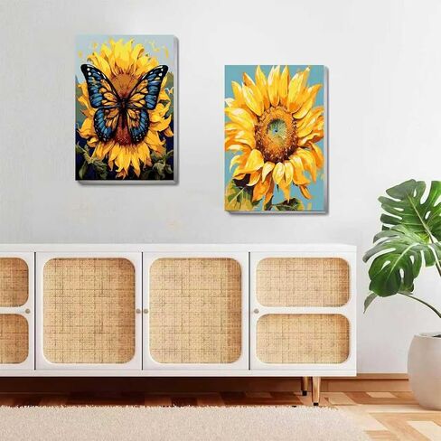 6 Pack Framed Paint by Numbers Kit for Adults - with Wooden Easel, Landscape Paint by Numbers Kit for Adults Framed, DIY Famous Landmarks Paint by Numbers with Frame for Home Wall Decor 8x12 Inch in Kuwait