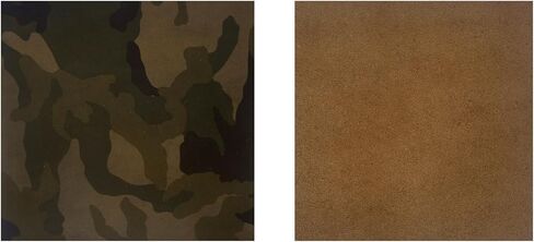 Genuine Cowhide Leather Pieces, Natural Mixed Colors, Decorative Hair-On Hide Squares 15 x 6.5 inch (Pack of 10) in Kuwait