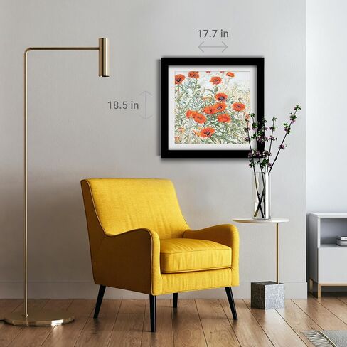 Thea Gouverneur - Counted Cross Stitch Kit - Orange Poppies - Aida - 16 Count - Embroidery Kit for Adults - DMC Embroidery Threads and Other Cross Stitch Supplies Included - 2062A in Saudi Arabia
