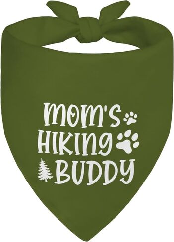 Squirrel Patrol Reporting for Duty Green Dog Bandana, Cute Spring Summer Dog Scarf, Pup Scarf Accessory Photo Prop for Outdoor Adventures Hiking Camping, Christmas Birthday Gifts for Pup Lover in Kuwait
