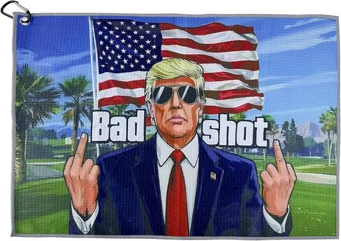 Curves & Clubs Trump Golf Towel | Trump $100 Dollar Bill Towel | American Towel | Funny Golf Towel | | Golf Towels for Golf Bags in Saudi Arabia