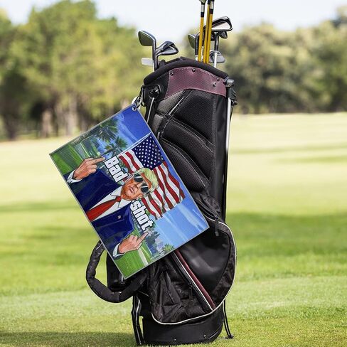 Curves & Clubs Trump Golf Towel | Trump $100 Dollar Bill Towel | American Towel | Funny Golf Towel | | Golf Towels for Golf Bags in Saudi Arabia