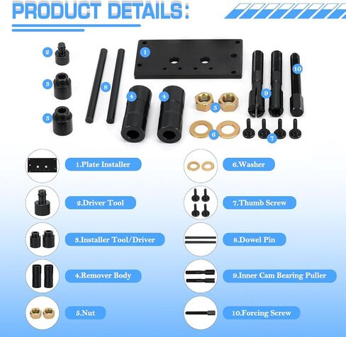 Inner Camshaft Bearing Remover & Installer Tool Fit for Harley Davidson Milwaukee Eight Engine (M8) 2017-UP Inner Cam Bearing Puller Remove Replace 5806 in Saudi Arabia
