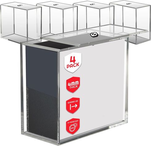 EVORETRO Acrylic Display Case for Pokémon Japanese Booster Boxes – Fits VSTAR Universe, Shiny Star V, VMAX Climax, Tag Team GX All Stars, Shiny Treasure ex – Dustproof Protector Box Holder - Large in Saudi Arabia