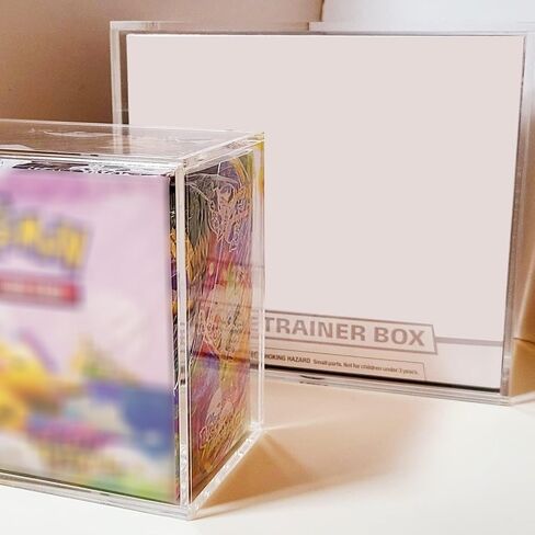 EVORETRO Acrylic Display Case for Pokémon Japanese Booster Boxes – Fits VSTAR Universe, Shiny Star V, VMAX Climax, Tag Team GX All Stars, Shiny Treasure ex – Dustproof Protector Box Holder - Large in Saudi Arabia