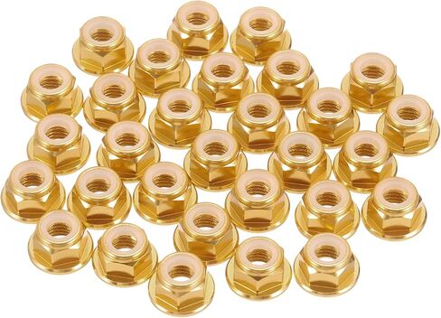 meccanixity 30 pcs m4 pitch 0.7mm aluminoum alpoy bludy nuts flanged hex nuts nylon قفل مسنن لـ RC Drone Quadcopter Motor Adapter FPV Parts Frarts ، in Saudi Arabia