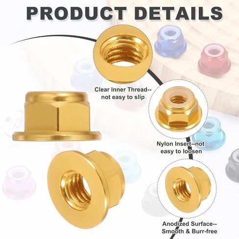 meccanixity 30 pcs m4 pitch 0.7mm aluminoum alpoy bludy nuts flanged hex nuts nylon قفل مسنن لـ RC Drone Quadcopter Motor Adapter FPV Parts Frarts ، in Saudi Arabia