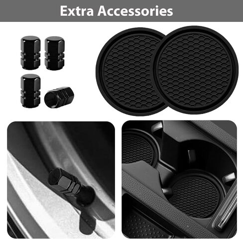 2pcs إطارات لوحة ترخيص غير لامع ، فتحتان حاملون الصلب الصلب المقاوم للصدأ المقاوم للصدأ ، وغطاء لوحة ترخيص عالمي للنساء والرجل مع الملحقات البراغي in Kuwait