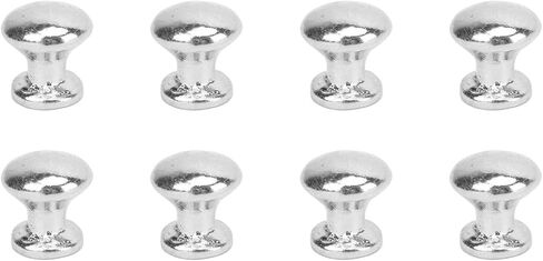 JTLB 8pcs 1:12 Scale Miniature Round Head Pull Handle Metal Simple Dollhouse Door Handle Knobs (Black) in Saudi Arabia