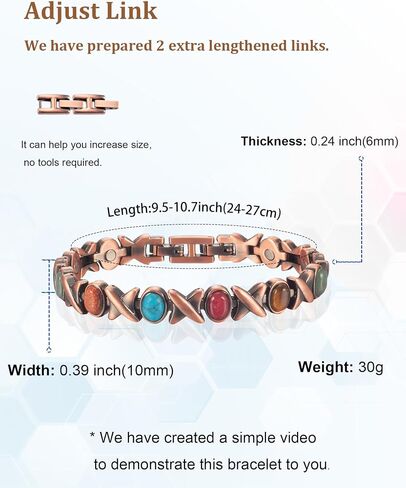Copper Ankle Bracelet for Women, Pure Copper Coloured Turquoise Magnetic Anklet Jewelry, 3500 Gauss Magneti (0037A) in Saudi Arabia