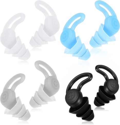 سدادات أذن الأطفال ، 4 أزواج أطفال سدادات الأذن ، وضوضاء الأطفال القابلة لإعادة الاستخدام ، والاختزال للضوضاء والبالغين ، والنوم ، والحفلات الموسيقية ، والسفر ، والسباحة (أسود ، وردي ، أخضر ، رمادي) in Saudi Arabia