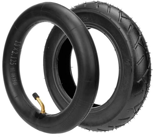 HIAORS 10x2.125 Scooter Tire and Inner Tube Replacement for Segway D40X F20 F25 F30 F40 E-Scooter, 10 inch Electric Scooter Tires for Gotrax G4 GXL V2 Kickscooter Tricycle with Bent Valve Stem(2 Pack) in Saudi Arabia