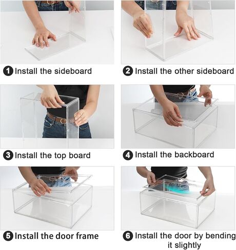 XL Display Case متوافق مع Labubu Pop Mart ، Acrylic Clear Display Box Shelf لـ Pop Mart Labubu Doll ، 1Pack in Kuwait