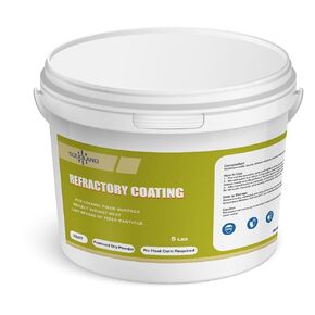 Refractory Coating - 3056°F High Temperature Refractory Cement Fireproof Dry Mix - for Ceramic Fiber Blankets Lining in Foundry, Forge, Kiln, Smelting Furnace and More (10 LBS) in Saudi Arabia