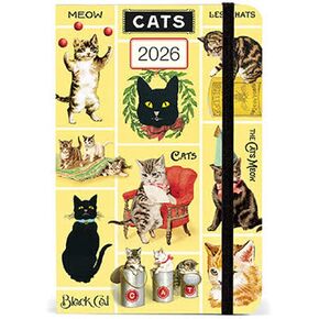 Cavallini 2026 Vintage-Inspired Travel Weekly Planner, 4 x 6 inches, 12 Month Week-At-A-Glance Planner, Ideal for travel lovers, Small and Cute (AG2026/TRV) in Kuwait