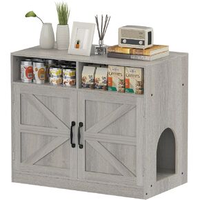 قطة القمامة مربع العلبة الأثاث فائقة الزوايا الخشبية الخشبية الخشبية مربع ، خزانة تخزين 2 أبواب ، 2 درج ، 1 فتحات التهوية ، الأثاث صندوق القمامة تناسب معظم صندوق القمامة. in Kuwait