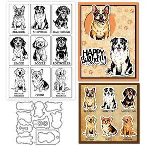 GLOBLELAND Funny Birds Clear Stamps and Cutting Dies Set Flowers Butterflies Silicone Clear Stamps and Metal Cartoon Birds Die Cuts for Card Making and DIY Scrapbooking in Saudi Arabia