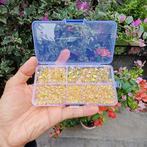 Peacock Green Rondelle Glass Beads for Jewelry Making, Faceted Briolette Crytal Spacer Beads for Bracelet Necklace Earring (2mm 4mm 6mm 8mm 10mm Mixed Sizes, 1000pcs) in Kuwait