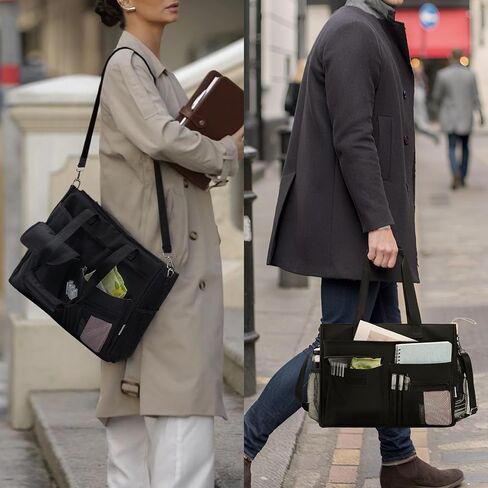 Teacher Tote Bags For Women Work, Large Tote Bags For Women With 20 Pockets Zip Top Utility in Kuwait