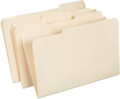 Staples 179495 Manila File Folders Letter 3 Tab Assorted Position 500/Box in Saudi Arabia