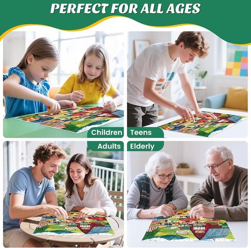 300 قطعة للألغاز للبالغين ، نوم لحاف Cat Jigsaw Puzzle للبالغين الأطفال كبار السن ، قطعة كبيرة قطعة الحيوانات للأطفال الذين تتراوح أعمارهم in Kuwait