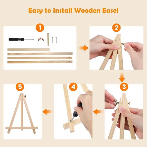 MOGTAA Paint by Numbers Kit for Adults Beginners with Frame, Flowers in Vase Adult Paint by Number Kits on Canvas with Easel, Easy DIY Oil Painting Kits for Home Decor, 8x12in in Kuwait