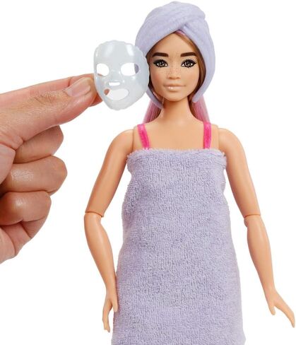 Barbie Party Unboxed Doll & Accessories, Glam Party Series with 10 Surprises Including Color-Change, Pink Sparkle Doll in Saudi Arabia