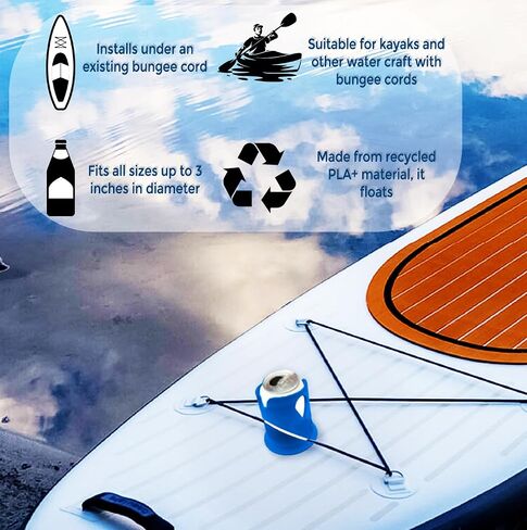 The Violet Paddle Board Accessories - Inflatable Stand Up Paddle Board Cup Holder, SUP Kayak Drink, Can and Cup Holders in Saudi Arabia