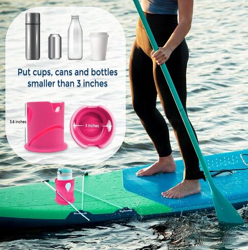 The Violet Paddle Board Accessories - Inflatable Stand Up Paddle Board Cup Holder, SUP Kayak Drink, Can and Cup Holders in Saudi Arabia