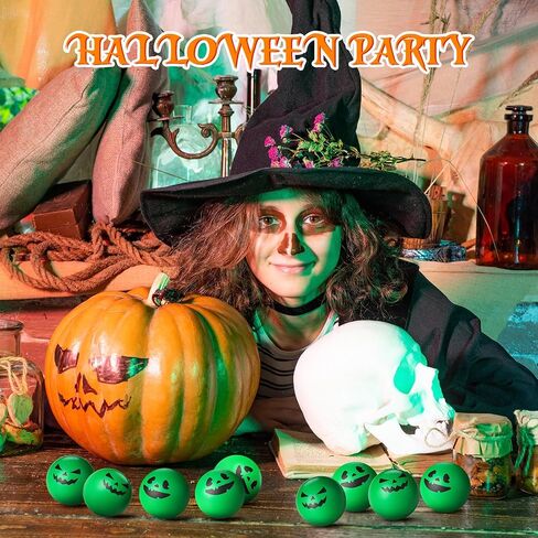 Realspring 40 Pcs Halloween Stress Ball Toys 1.57 Inch Pumpkin Stress Balls Ghost Balls Bulk Foam PU Press for Halloween Party Favors Carnival Reward Prizes(Horror Style,Multicolor) in Saudi Arabia