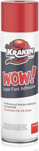 KRAKEN BOND Wow! Spray Adhesive Activator(1X6.76 Oz.) - Cyanoacrylate Super Glue Accelerator Spray for Plastic, Metal, Wood & PVC, CA Glue Activator | 1 Pack in Kuwait