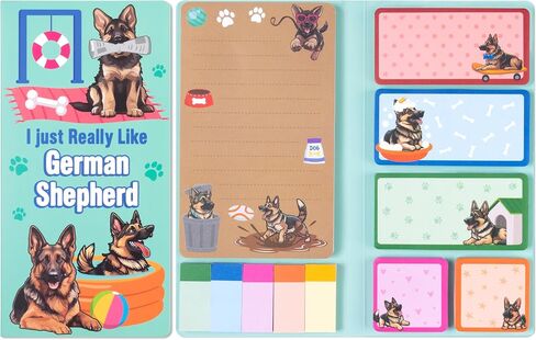 Sticky Notes Set,Cute Pattern Dotted Line Sticky Notes Set Inspirational Self-Adhesive Memo Pad Notebooks Creatives Teacher Appreciation Gifts for Office School Classroom（Funny Chicken in Saudi Arabia